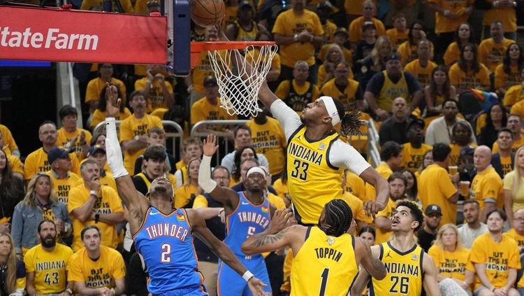 Pacers Meroket di Gim 3 Final NBA, Hantam OKC 116-107 dan Pimpin Seri 2-1