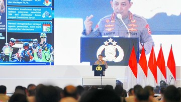 Buka Rakernis Fungsi Lantas, Kapolri Minta Jajaran Tingkatkan Pelayanan Masyarakat