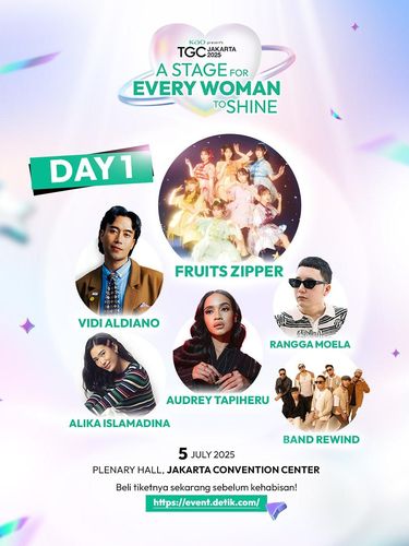 Line up penampil hari pertama “KAO presents TGC Jakarta 2025”