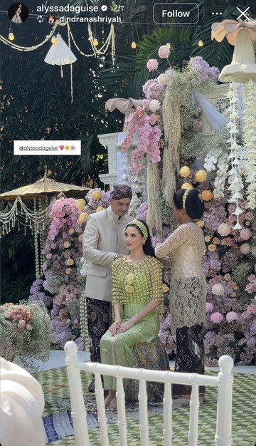 Pesona Alyssa Daguise di Pengajian &amp; Siraman Jelang Pernikahan, Bikin Terpana