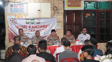 Polda Metro Gelar 'Ngopi' Bareng Warga Jakpus, Wanti-wanti Jaga Kamtibmas