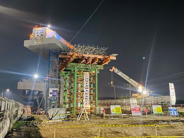 Penampakan Teknologi Sosrobahu di Proyek Tol Semarang-Demak