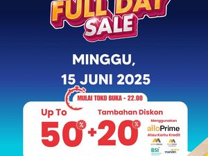 Serbu! Hari Ini Diskon Melimpah 50% + 20% di Transmart Full Day Sale