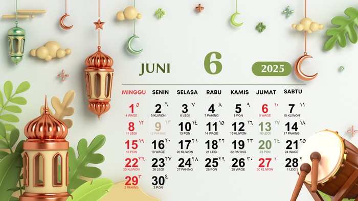 Kalender Hijriah Juni 2025. Kalender Hijriah Juni 2025.