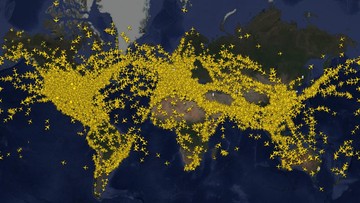 Langit Kosong! Flightradar24 Tunjukkan Dampak Serangan Israel ke Iran