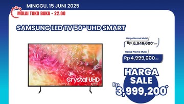 Murah Meriah, Smart LED TV 50 UHD Diskon Rp 2,9 Juta di Transmart Full Day Sale