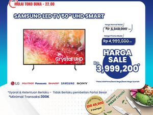 Murah Meriah, Smart LED TV 50 UHD Diskon Rp 2,9 Juta di Transmart Full Day Sale