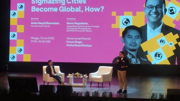 Kelakar Anies soal Pengangguran Saat Jadi Pembicara 'Jakarta Future Festival'