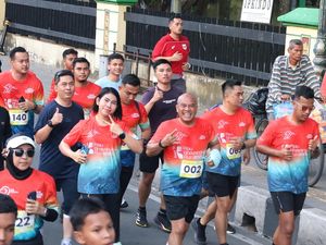 Meriahnya Lari 7,9K Road To Riau Bhayangkara Run: Dari Pekanbaru sampai Dumai