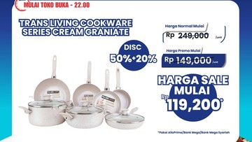 Transmart Full Day Sale: Panci-Teflon Impian, Harga Tak Terkira!