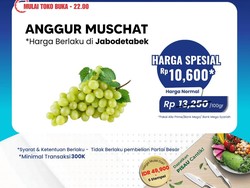 Serbu! Aneka Anggur di Transmart Full Day Sale Dijamin Murah