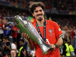 Ia juga membawa Portugal mengalahkan Spanyol di final UEFA Nations League pada bulan ini. Foto: UEFA via Getty Images/Maja Hitij - UEFA