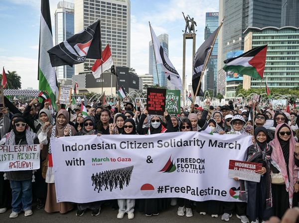 Warga Jakarta Turun ke Jalan, Gaungkan Aksi Global March to Gaza