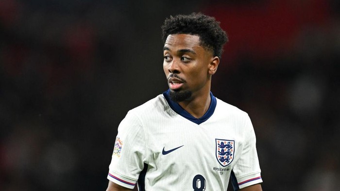 Angel Gomes LONDON, ENGLAND - NOVEMBER 17: Angel Gomes of England looks on during the UEFA Nations League 2024/25 League B Group B2 match between England and Republic of Ireland at Wembley Stadium on November 17, 2024 in London, England. (Photo by Michael Regan - The FA/The FA via Getty Images)
