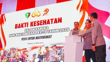 Kapolri Hadiri Puncak Baktikes, Dukung Program Pemerintah di Bidang Kesehatan
