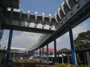 Penampakan Terkini Skybridge Stasiun Bogor-Stasiun Paledang
