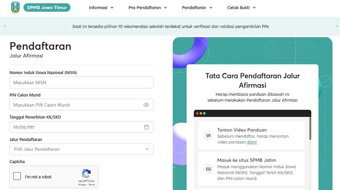 Pendaftaran SPMB Jatim 2025 Tahap 1. Pendaftaran SPMB Jatim 2025 Tahap 1.