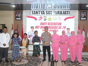 Lomba Melukis hingga Turnamen Domino Meriahkan HUT Bhayangkara di Bengkalis