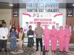 Lomba Melukis hingga Turnamen Domino Meriahkan HUT Bhayangkara di Bengkalis