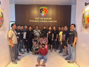 Pasutri dan Emak-emak Rampok Istri Kades di Jambi, Emas 10 Mayam Digasak