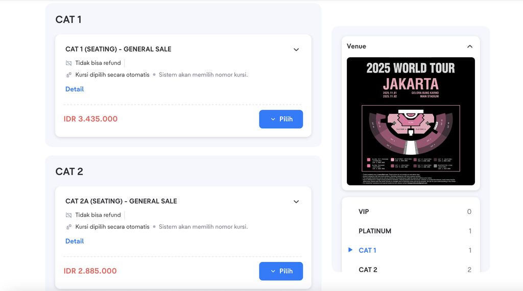 Tiket Konser BLACKPINK Jakarta