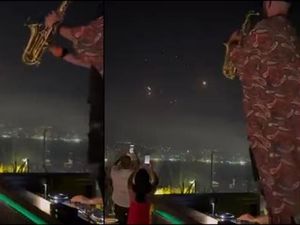 Bukannya Sembunyi, Warga Pesta Berlatar Hujan Rudal di Israel