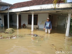 Banjir di Tunggulsari Pati Bertambah Tinggi