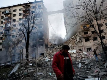 Rudal Rusia Hantam Ibu Kota Ukraina, 14 Orang Tewas