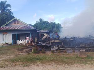 Kebakaran di Krayan Nunukan, Rumah Kepala Adat Besar Krayan Ludes