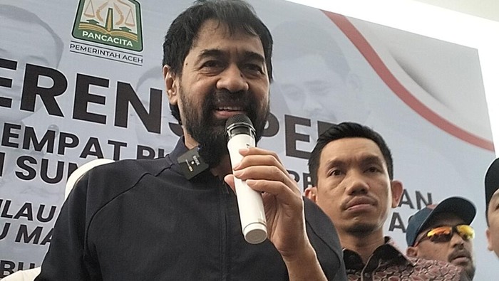 Gubernur Aceh, Muzakir Manaf alias Mualem. (Agus Setyadi/detikSumut) Gubernur Aceh, Muzakir Manaf alias Mualem. (Agus Setyadi/detikSumut)