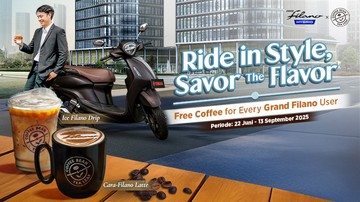 Yamaha Gandeng CBTL, Bagi-bagi Kopi Gratis untuk Pengguna Grand Filano