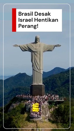 Video: Aktivis Brasil Unjuk Rasa, Desak Israel Bebaskan Palestina!