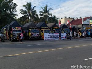 Sopir Truk Protes soal ODOL, Gelar Aksi Mogok di JJLS Kulon Progo