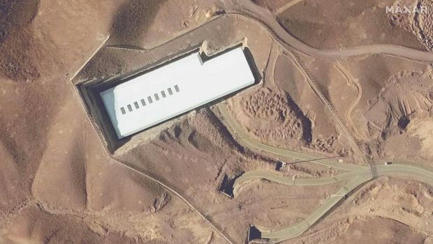 A satellite image shows the Fordo nuclear facility in Iran January 24, 2025. Maxar Technologies/Handout via REUTERSTHIS IMAGE HAS BEEN SUPPLIED BY A THIRD PARTY MANDATORY CREDIT NO RESALES. NO ARCHIVES MUST NOT OBSCURE LOGO