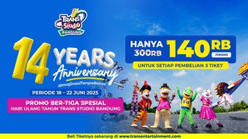 Trans Studio Bandung Ultah, Ada Promo Tiket Rp 140 Ribu dan Wahana Baru!