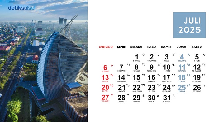 KALENDER JULI 2025.