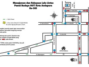 Ada Pengalihan Lalin Saat Pawai Budaya HUT Amlapura Siang Ini, Simak Rutenya Ada Pengalihan Lalin Saat Pawai Budaya HUT Amlapura Siang Ini, Simak Rutenya