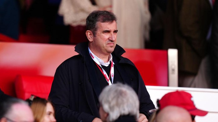 Ferran Soriano Manchester City CEO Ferran Soriano in the stands before the Premier League match at the City Ground, Nottingham. Picture date: Saturday March 8, 2025. (Photo by Mike Egerton/PA Images via Getty Images)
