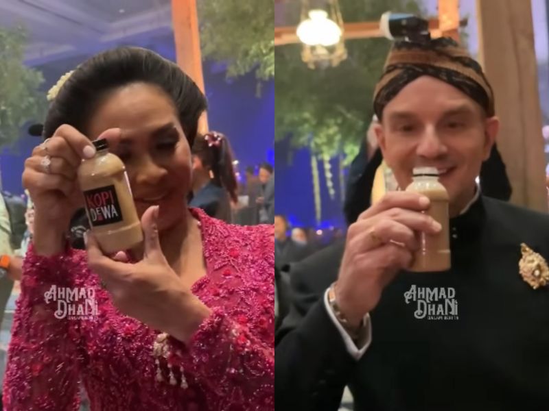 Menu yang disajikan pada prosesi Ngunduh Mantu Al Ghazali dan Alyssa Daguise di JCC, kemarin (20/6/2025).
