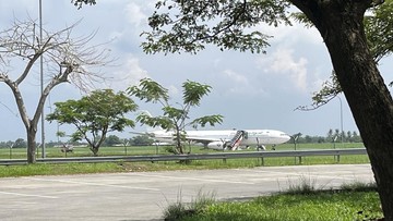 Tim Jibom Dikerahkan ke Pesawat Saudia Mendarat Darurat di Kualanamu