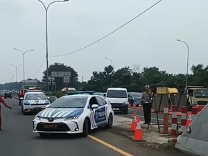Lalin Mulai Normal, Contraflow Tol Jagorawi Km 13-21 Arah Bogor Dihentikan