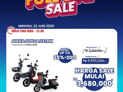 Sepeda Listrik Diskon Besar di Transmart Full Day Sale