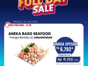 Aneka Bakso Seafood Rp 6 Ribuan/100 Gram di Transmart Full Day Sale