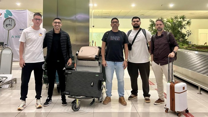 Mauricio Souza, Persija Jakarta Tim Pelatih baru Persija Jakarta, yang dipimpin Mauricio Souza, sudah tiba di Jakarta, Sabtu (21/6/2025)