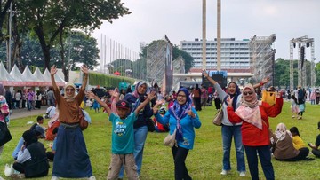 Melihat Suasana Lapangan Banteng Jelang Perayaan Puncak HUT Jakarta ke-498
