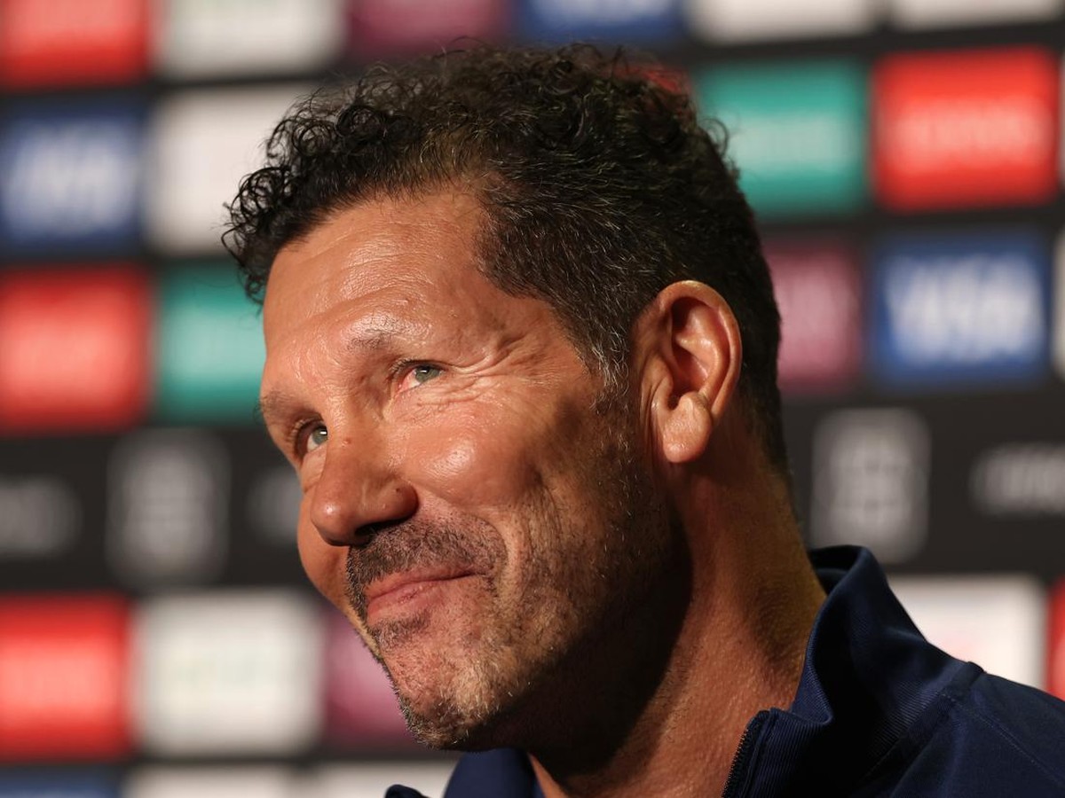 Diego Simeone menolak status favorit untuk Atletico Madrid saat melawan Tottenham Hotspur. (Foto: Getty Images/Stu Forster)