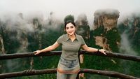 Potret Ashanty Liburan ke China, Singgah ke Gunung Avatar