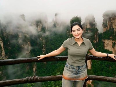Potret Ashanty Liburan ke China, Singgah ke Gunung Avatar