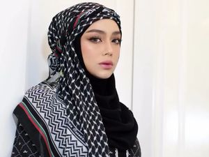 7 Foto Pesona Celine Evangelista Pakai Hijab Motif Palestina, Banjir Pujian 7 Foto Pesona Celine Evangelista Pakai Hijab Motif Palestina, Banjir Pujian