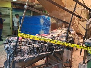 3 Titik Kebakaran Ditemukan di Pasar Kebon Kembang Bogor, Polisi Selidiki